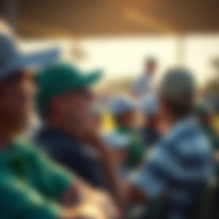 Spectators enjoying The Masters Golf Tournament