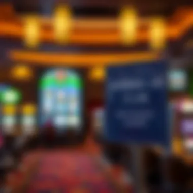 Regulatory signage within Bremerton Casino emphasizing responsible gaming