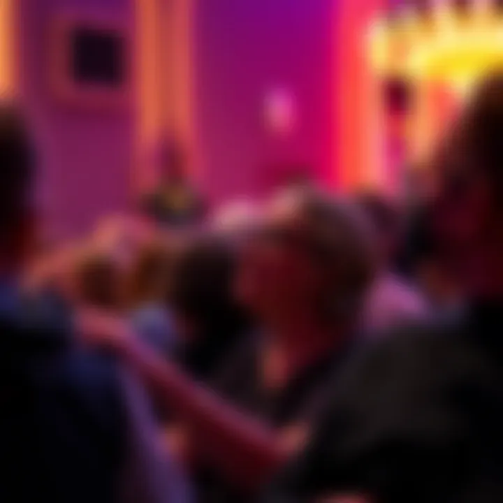 Engaged Audience Experience Audience members enjoying the musical show