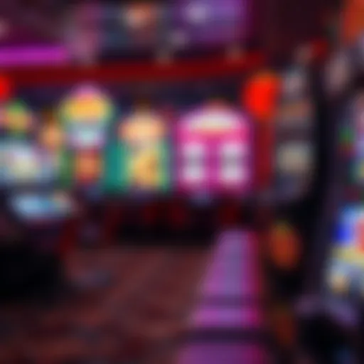 A vibrant display of various Aristocrat slot machines showcasing their unique designs and themes