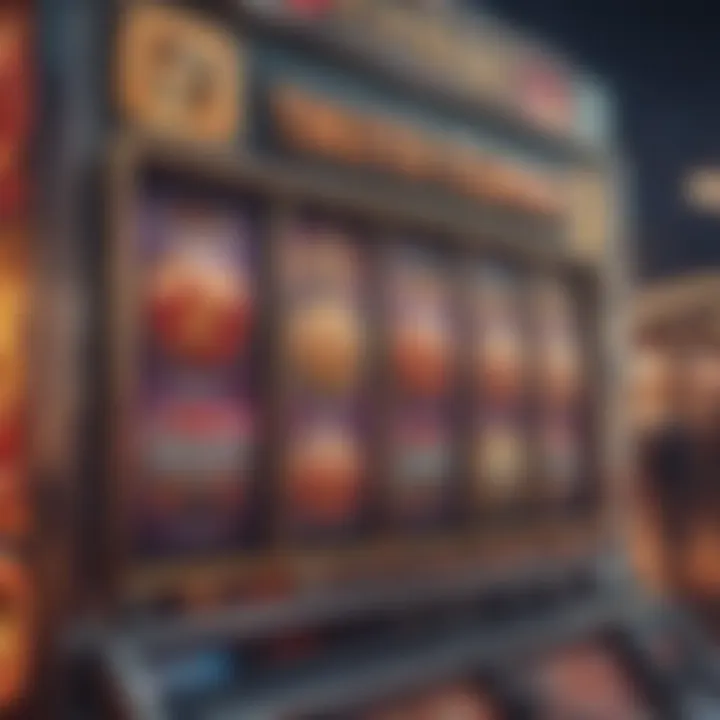 Vibrant casino slots display on a mobile device