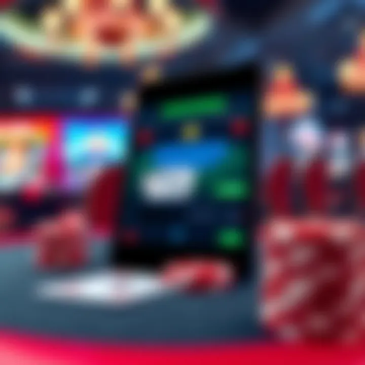 An illustration of technological advancements in mobile gaming for blackjack