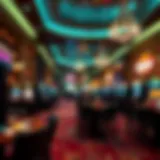 Glamorous interior of a North Las Vegas casino