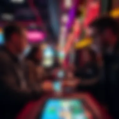 Local patrons engaging with the DraftKings platform