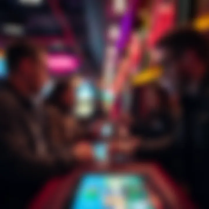 Local patrons engaging with the DraftKings platform