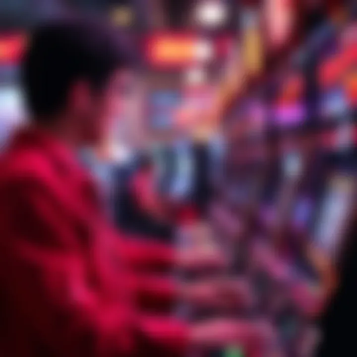 Player engaged in a thrilling penny slot game