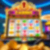 Vibrant display of an online casino slot game interface