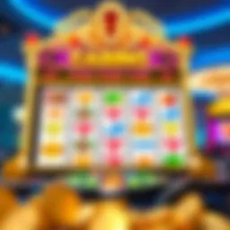 Vibrant display of an online casino slot game interface