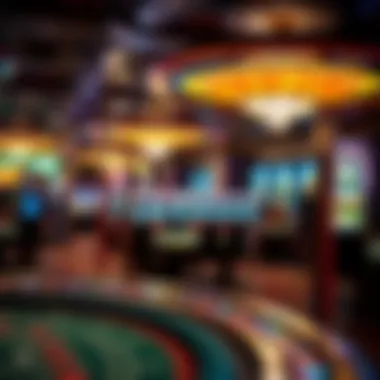 Interior of the Laughlin Riverboat Casino showcasing gaming tables