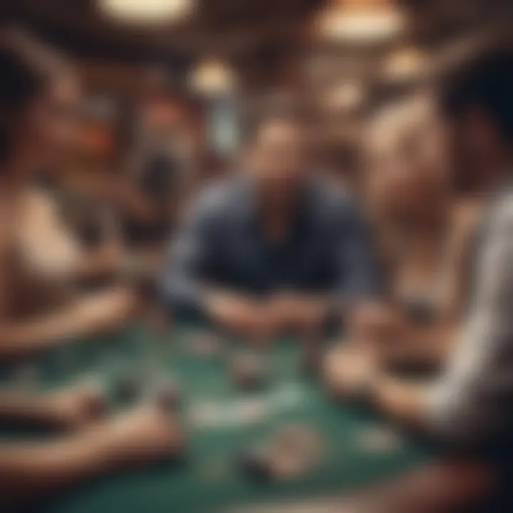 Enthusiastic players participating in a poker promotion
