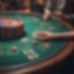 Exciting poker table setup with vibrant chips and cards