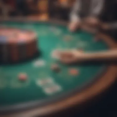 Vibrant Poker Table at Magic City Casino Exciting poker table setup with vibrant chips and cards