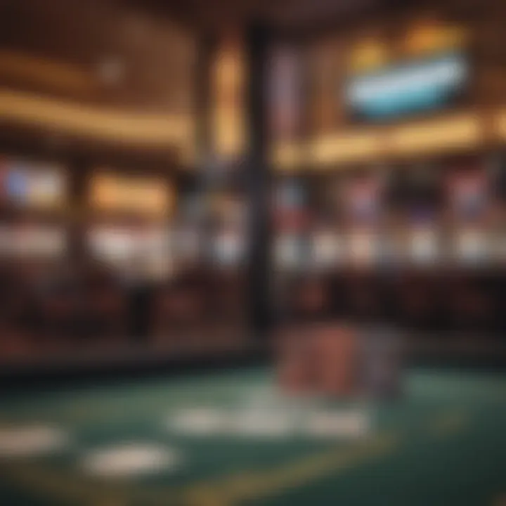 Promotional banners showcasing poker events