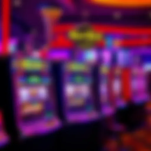 Vibrant slot machines at Hard Rock Atlantic City