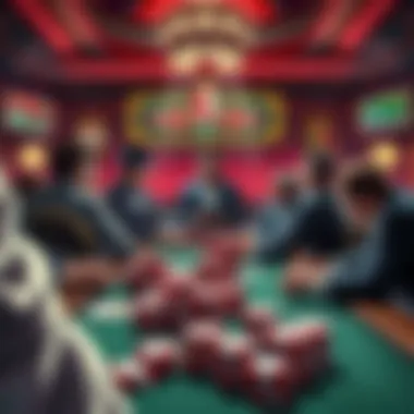 An illustration depicting various Texas Hold'em strategies