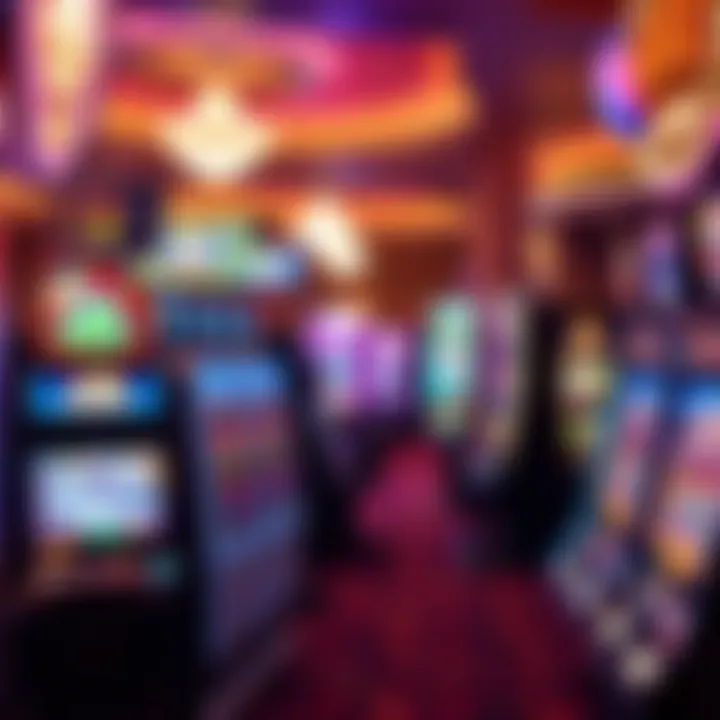 A vibrant slot machine area filled with various games, showcasing the diversity of entertainment options.