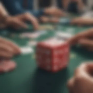 Visual representation of community interactions in poker apps