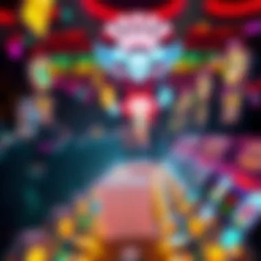 Psychological Effects of Gaming An artistic representation of the psychological effects of gaming, visualizing excitement and anticipation.