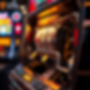 Slot Machine Mechanics A detailed illustration of the internal mechanics of a slot machine, highlighting the payout system.