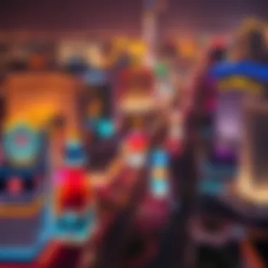 Aerial view of the Las Vegas Strip showcasing vibrant nightlife and iconic casinos