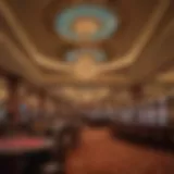 Luxurious interior of MGM Grand showcasing the elegance and grandeur of the casino