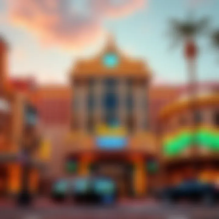 A blend of classic casino architecture with modern elements