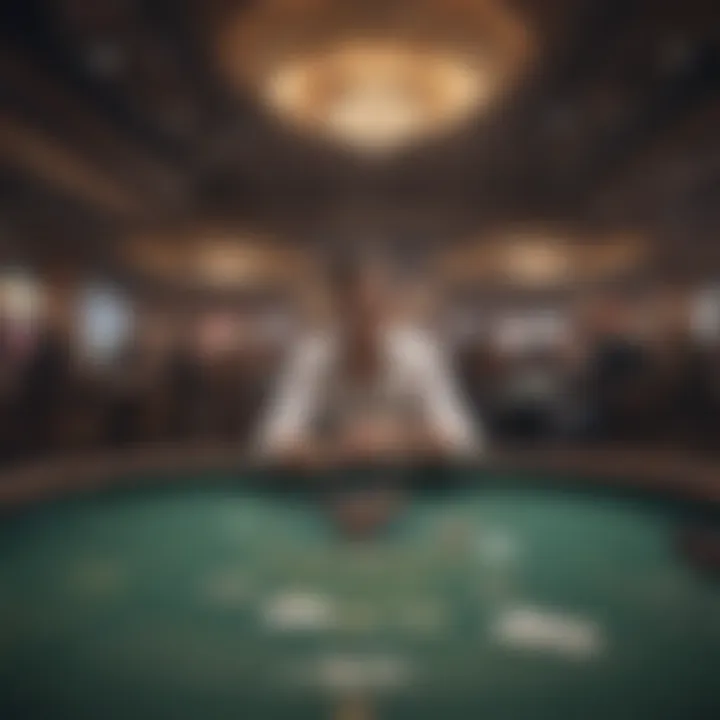 The interior of a vibrant poker venue