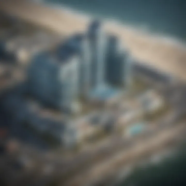 Aerial view of Ocean Casino Resort showcasing its stunning architecture