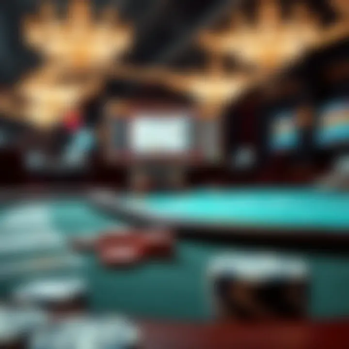 Visual representation of online poker platforms