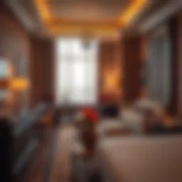 Luxurious suite with elegant decor