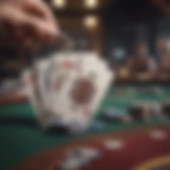 Illustration of hitting in blackjack