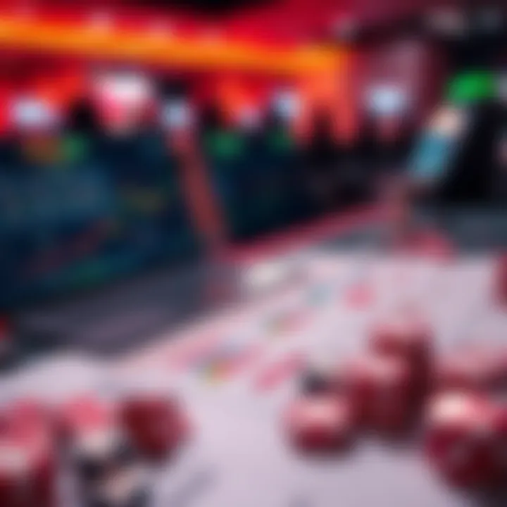 A strategic view of online gaming with charts and tactics laid out