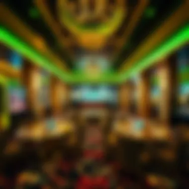 Luxurious amenities and lounges inside the casino